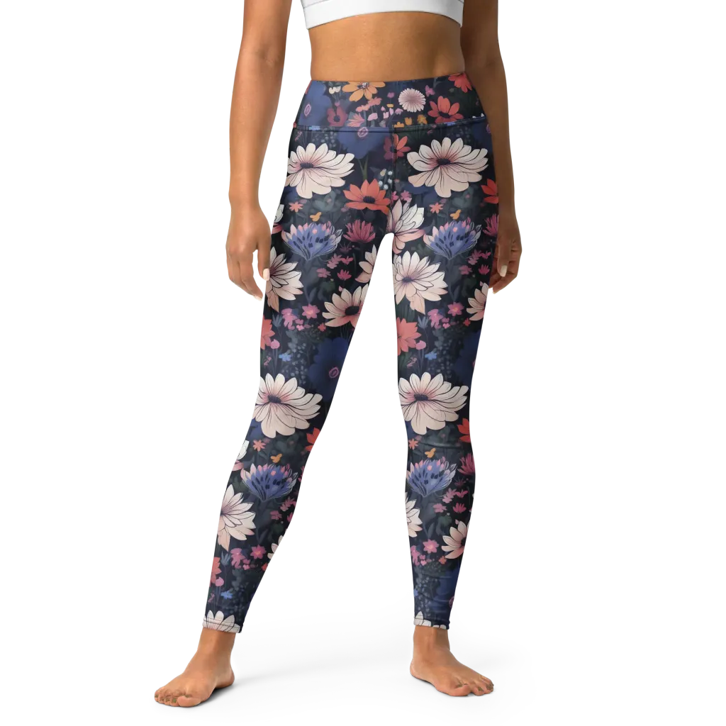 Moonlit Meadow on Yoga Leggings — Print file