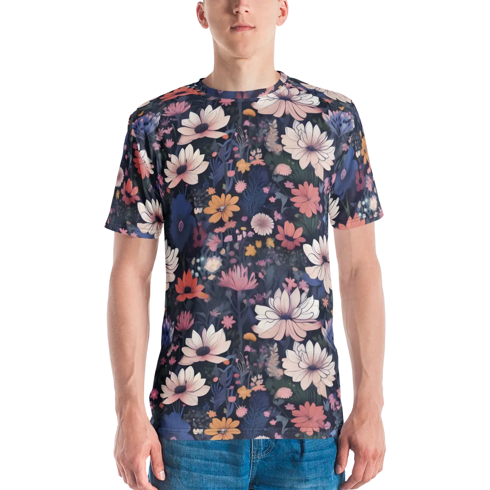 Moonlit Meadow on Men's Crew Neck T-Shirt — Front