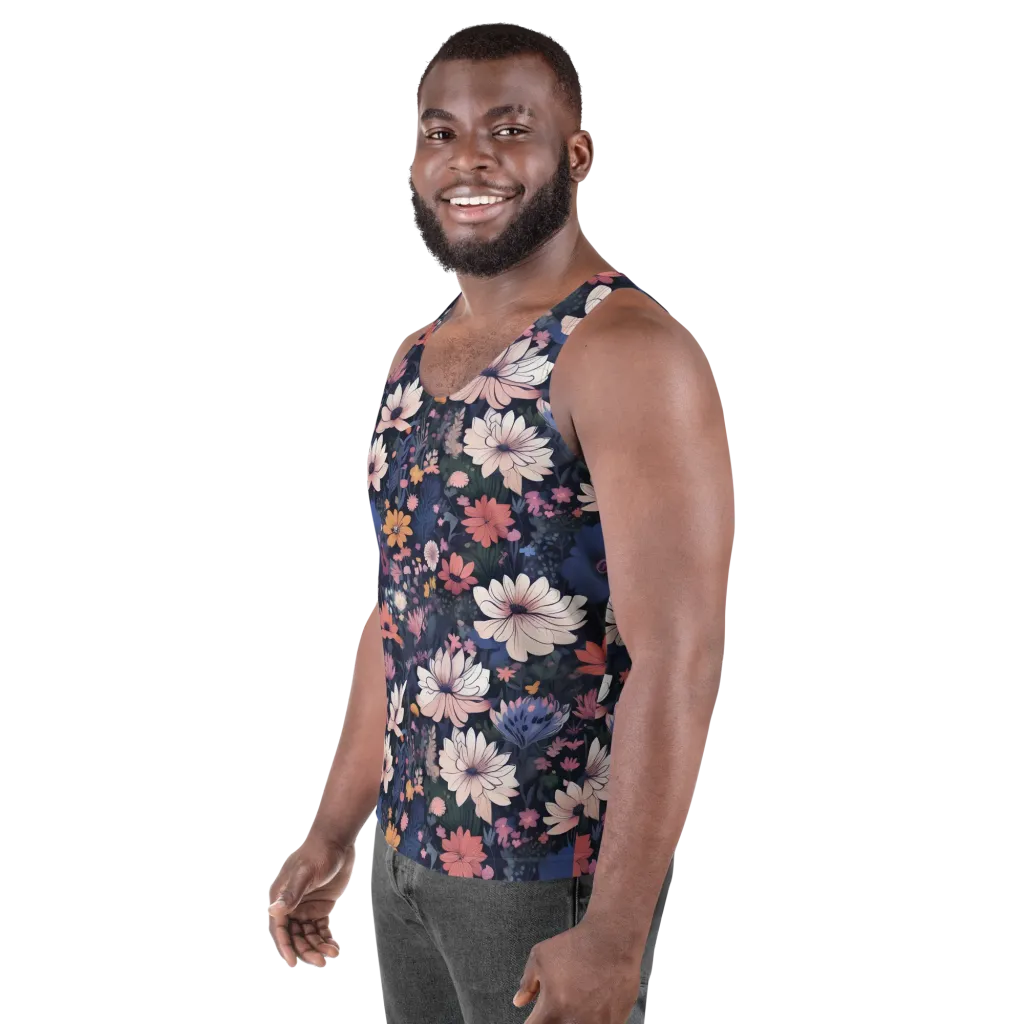 Moonlit Meadow on Men's Tank Top — Left Front