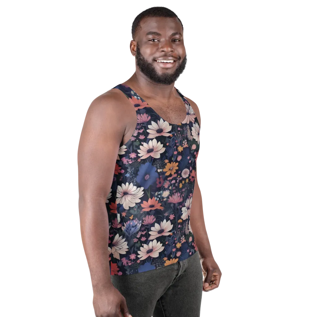 Moonlit Meadow on Men's Tank Top — Right Front