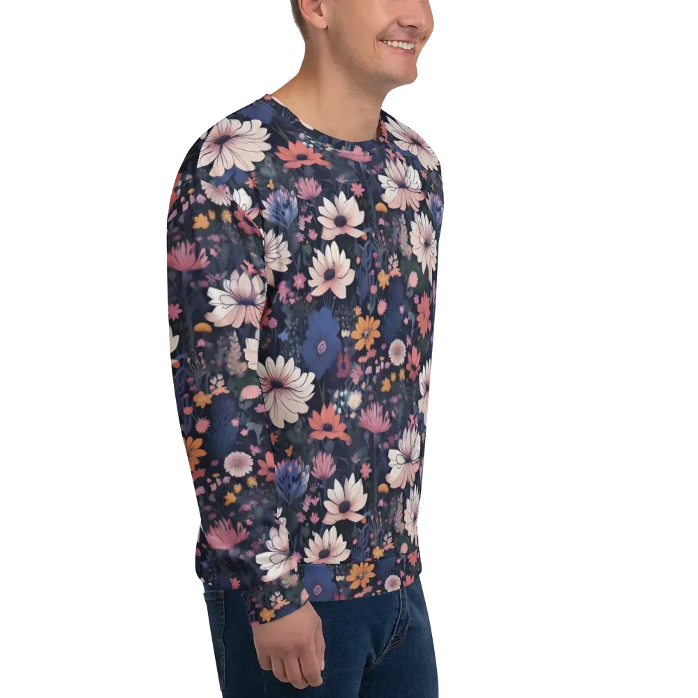Moonlit Meadow on Sweatshirt — Right Front