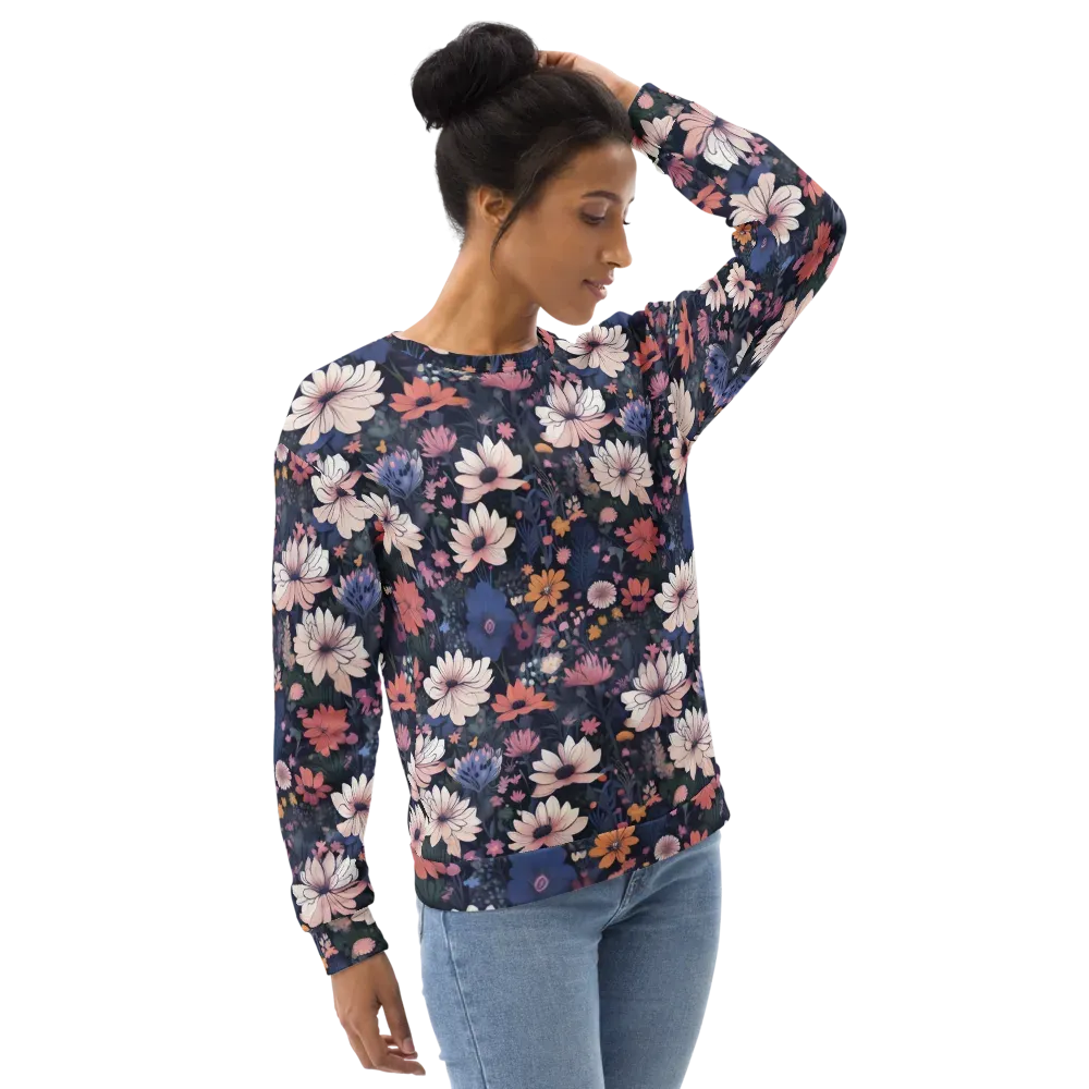 Moonlit Meadow on Sweatshirt — Back print
