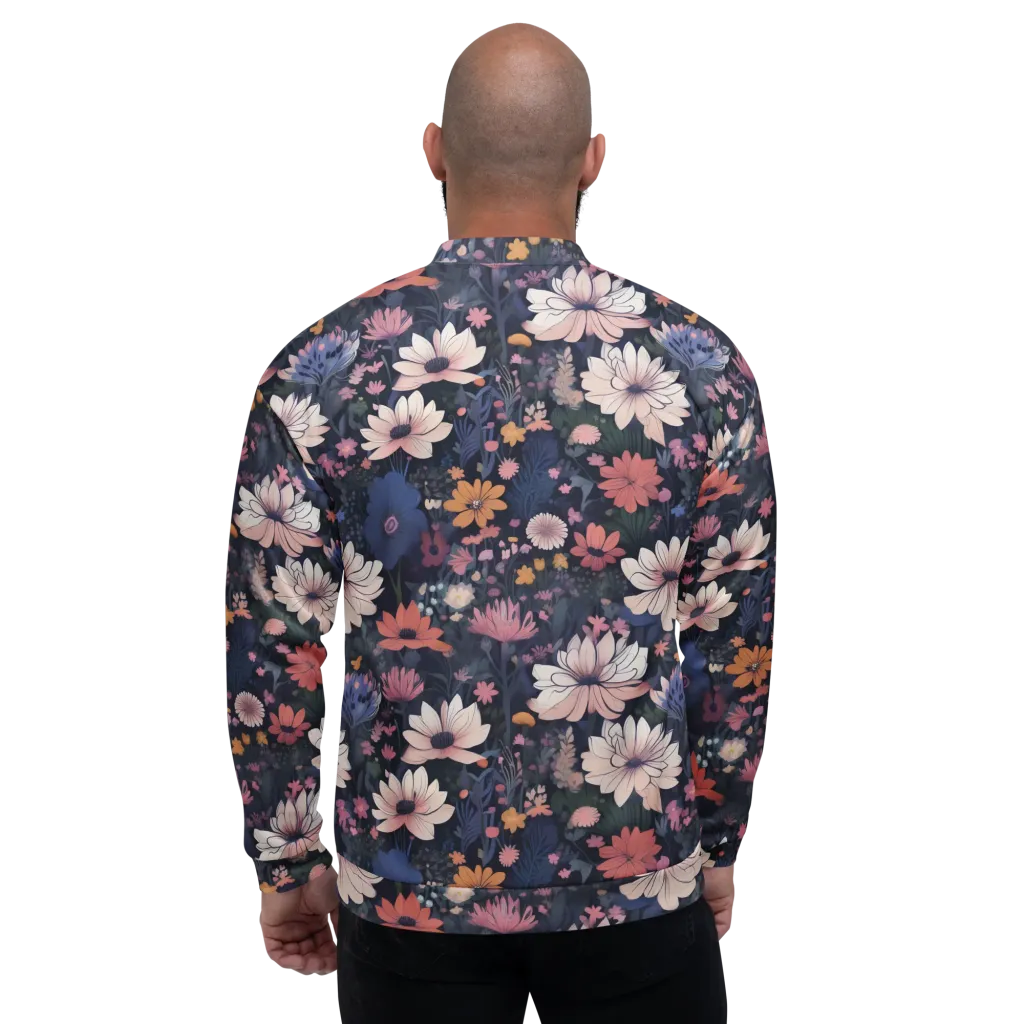 Moonlit Meadow on Bomber Jacket — Back