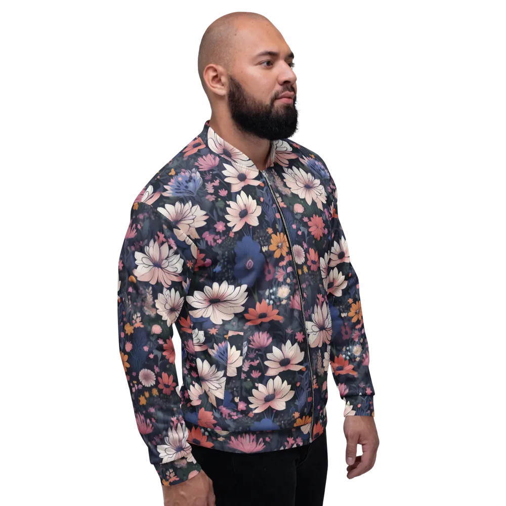 Moonlit Meadow on Bomber Jacket — Back print