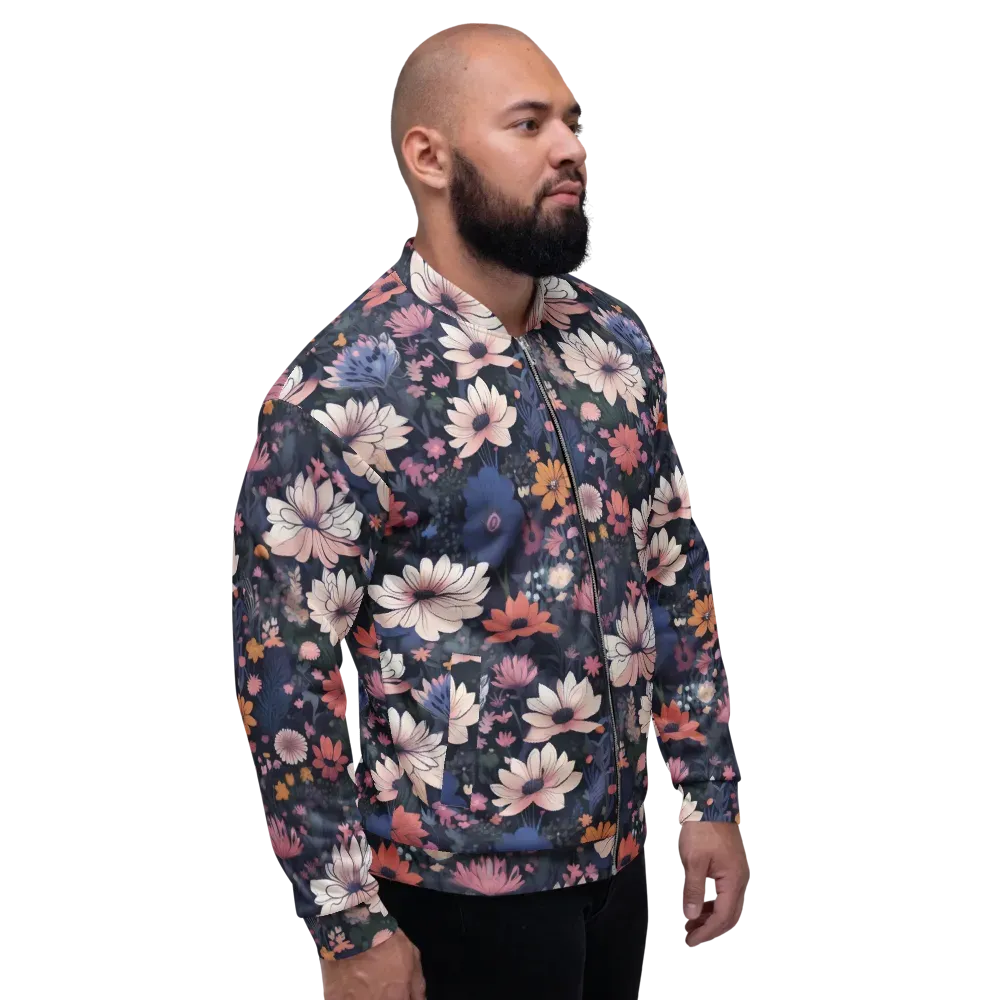 Moonlit Meadow on Bomber Jacket — Back print