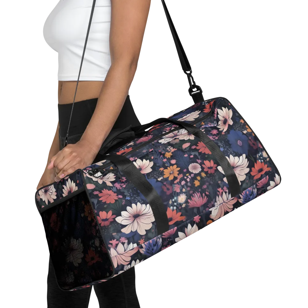 Moonlit Meadow on Duffle Bag — Front