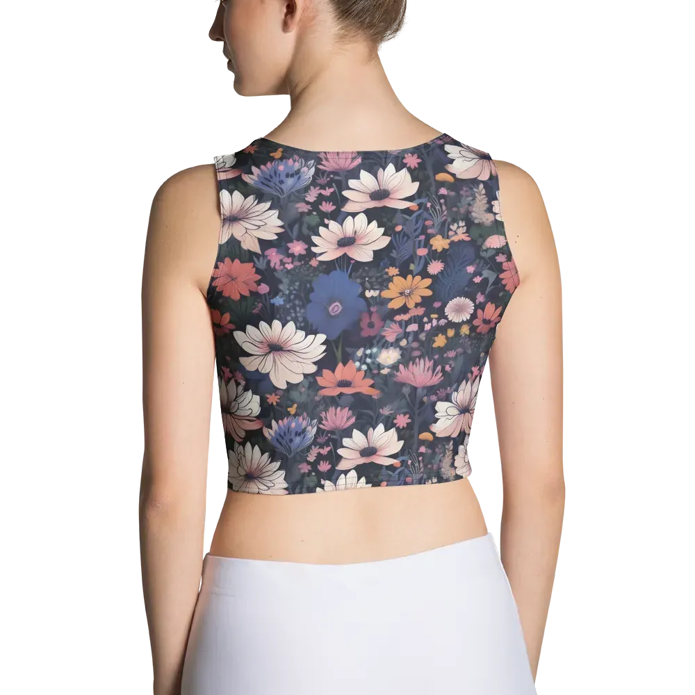 Moonlit Meadow on Crop Top — Back