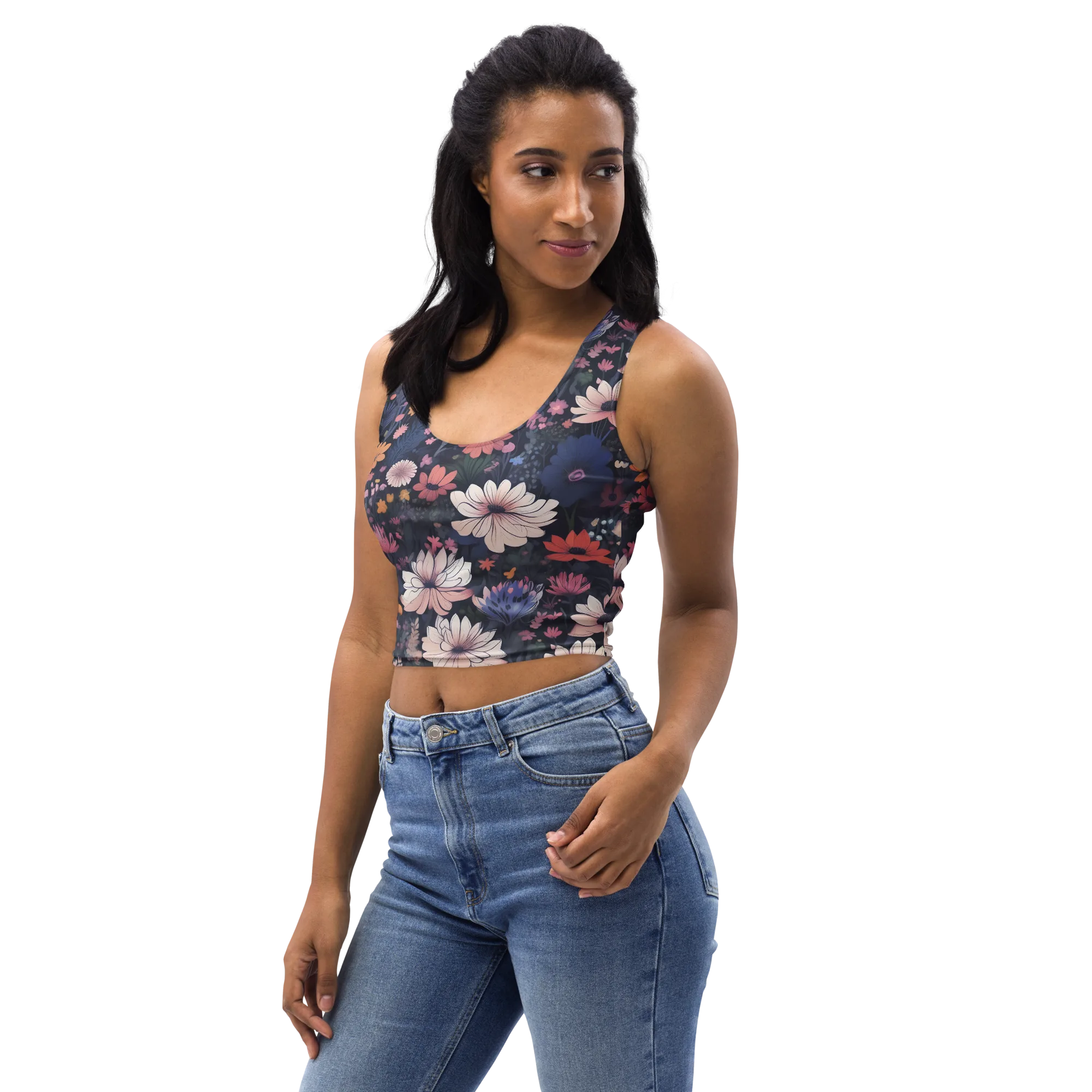 Moonlit Meadow on Crop Top — Print file