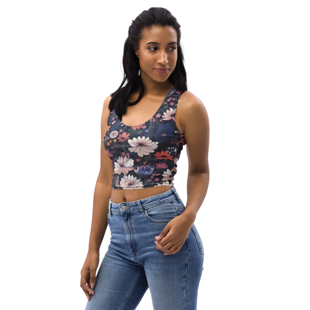 Moonlit Meadow on Crop Top — Print file