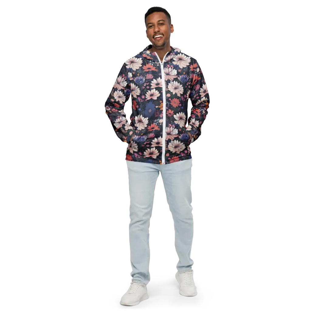 Moonlit Meadow on Men's Windbreaker — Front