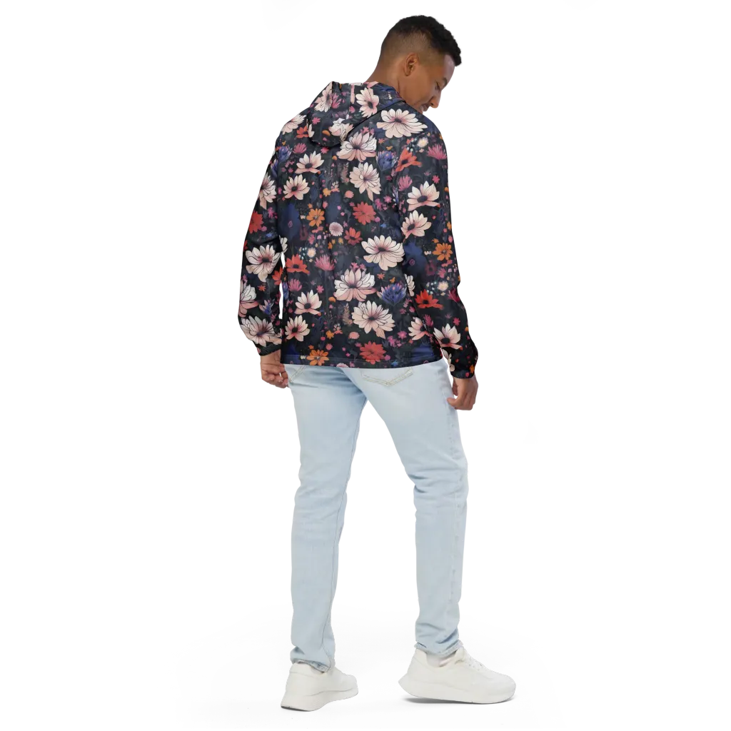 Moonlit Meadow on Men's Windbreaker — Back