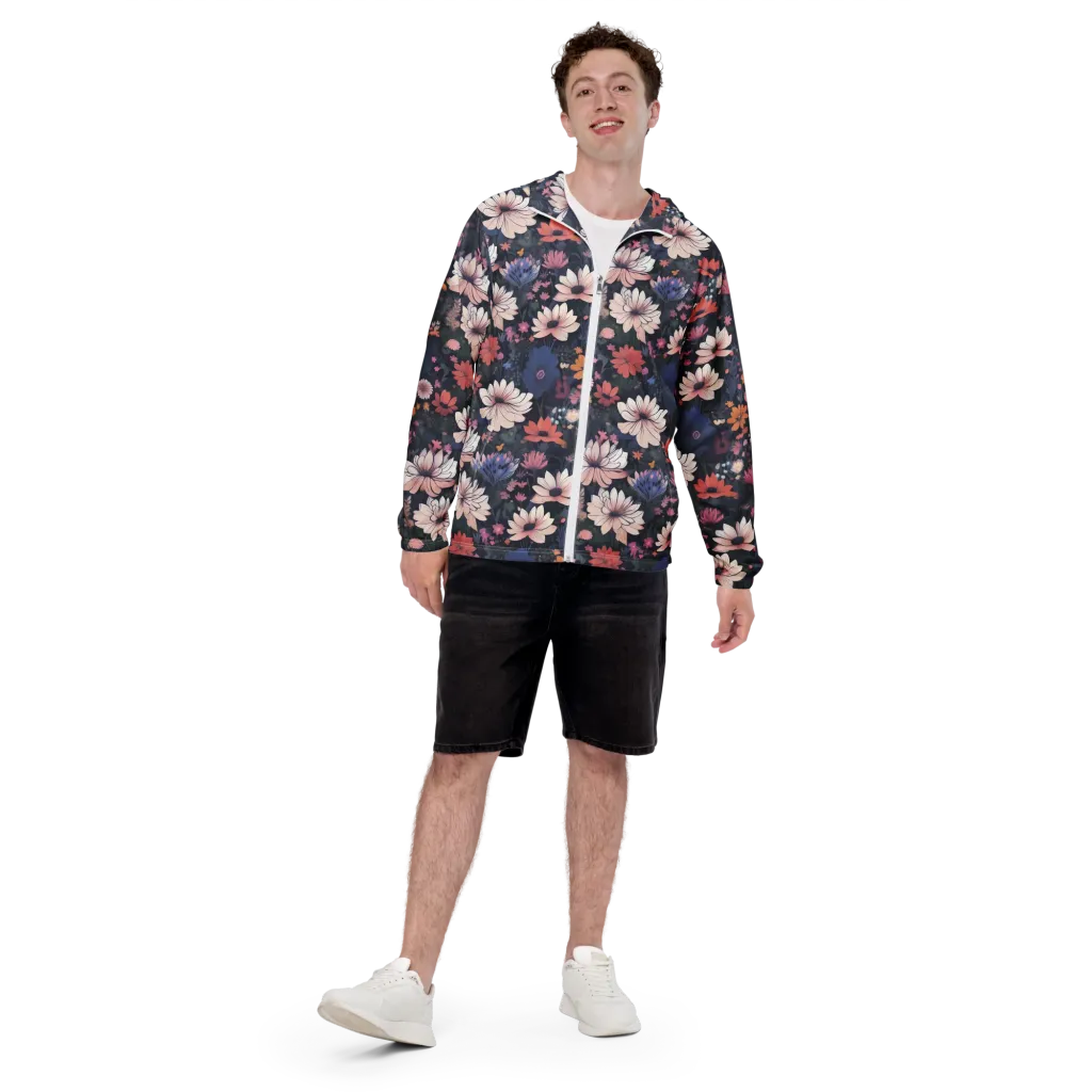 Moonlit Meadow on Men's Windbreaker — Front print