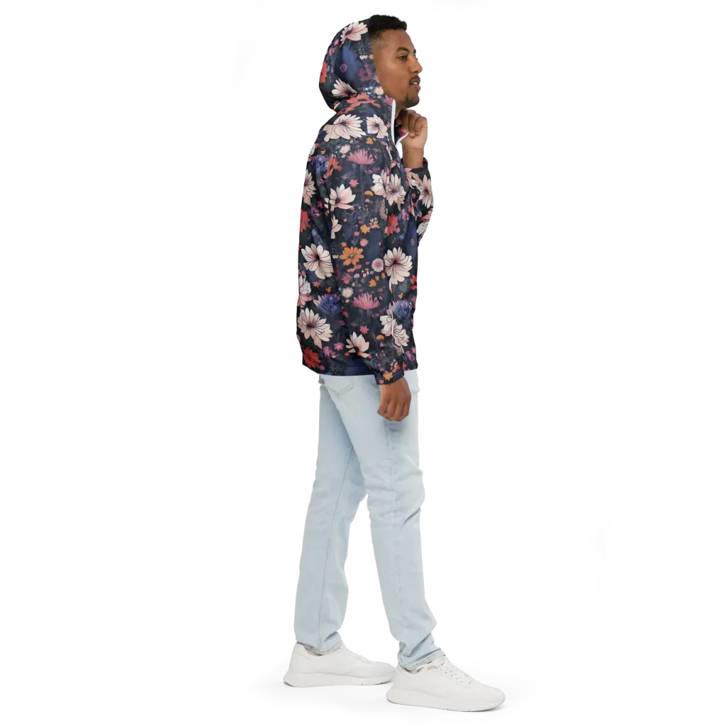 Moonlit Meadow on Men's Windbreaker — Right