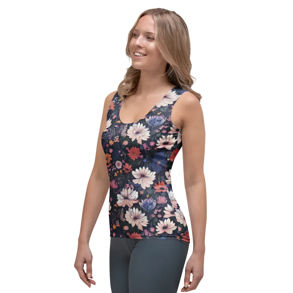Moonlit Meadow on Women's Tank Top — Left Front