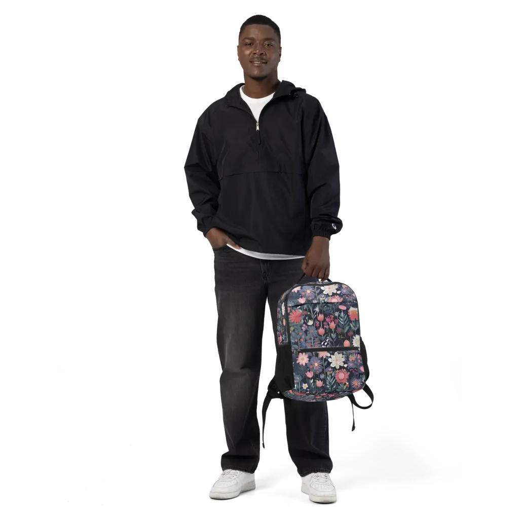 Twilight Bloom on Utility Backpack — Front