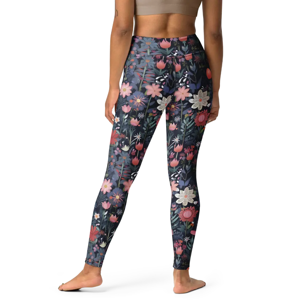 Twilight Bloom on Yoga Leggings — Print file