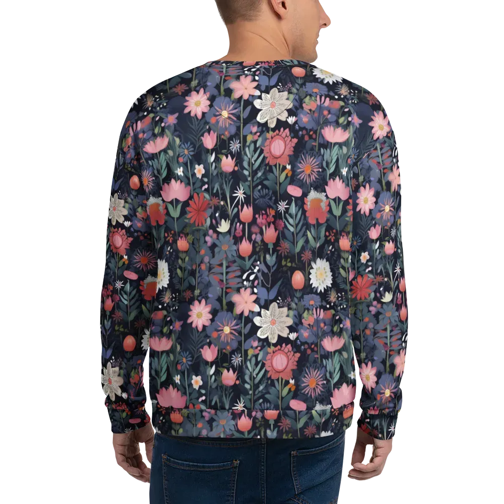 Twilight Bloom on Sweatshirt — Back