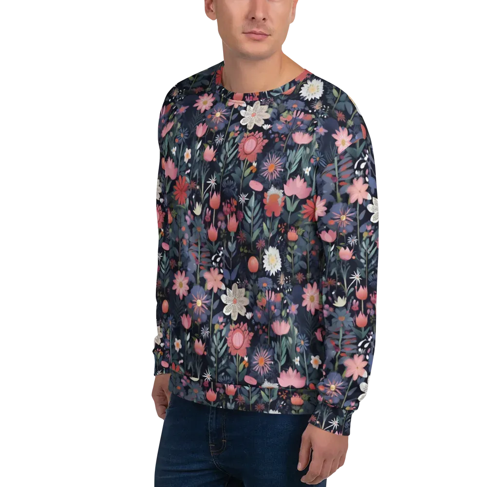 Twilight Bloom on Sweatshirt — Left Front