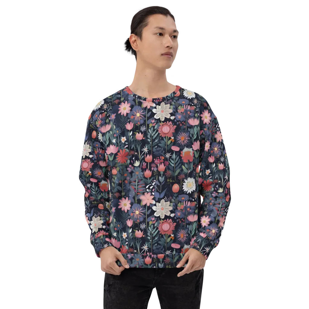 Twilight Bloom on Sweatshirt — Front print
