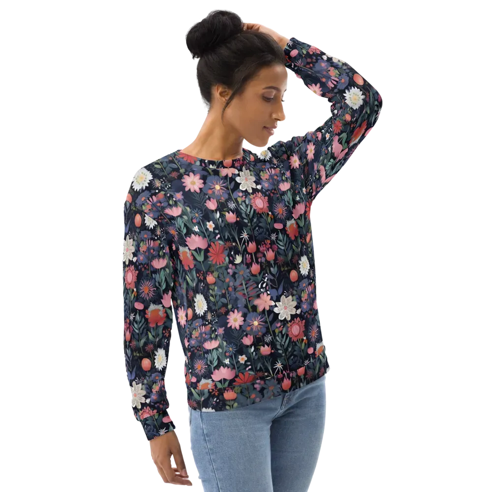 Twilight Bloom on Sweatshirt — Back print