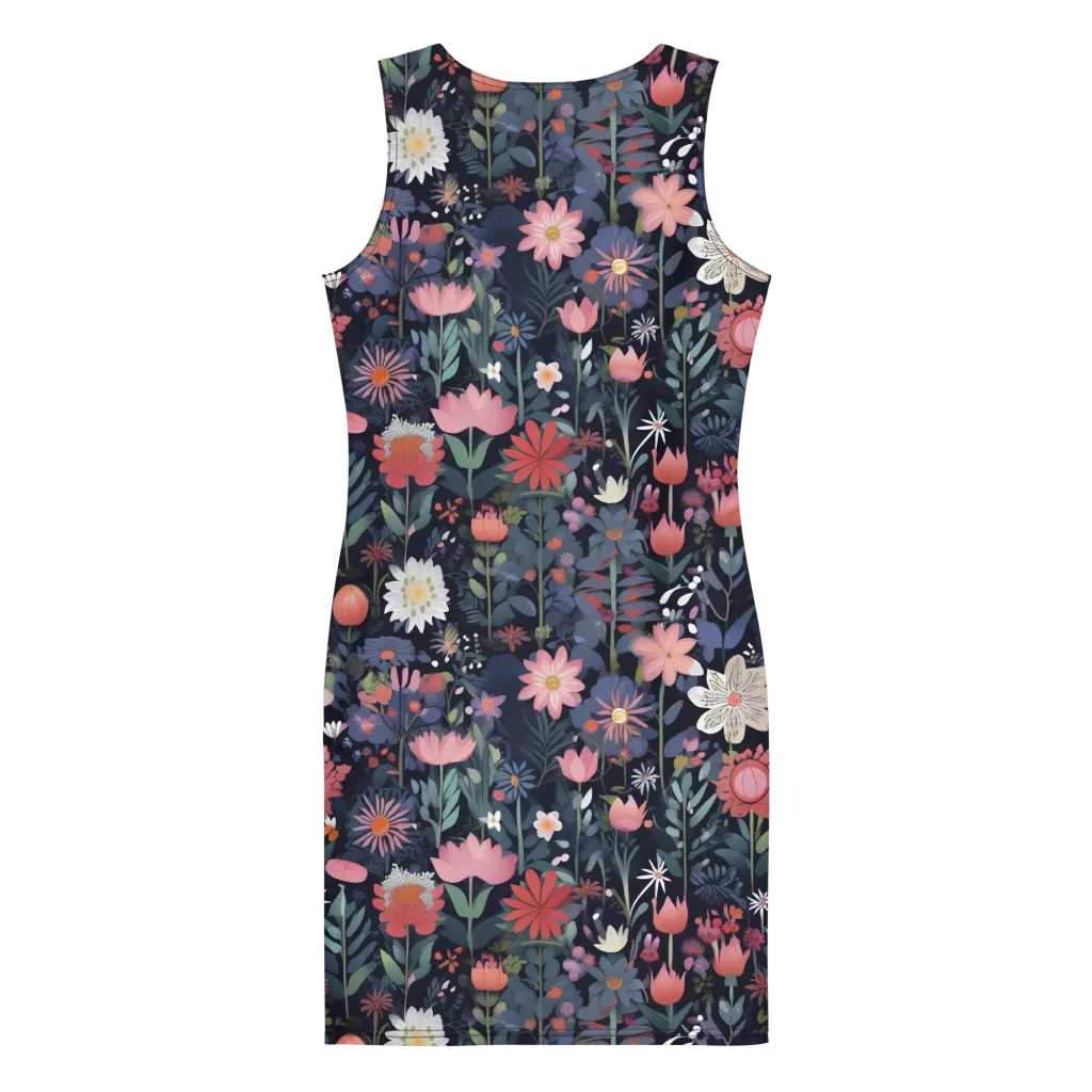 Twilight Bloom on Bodycon Dress — Print file