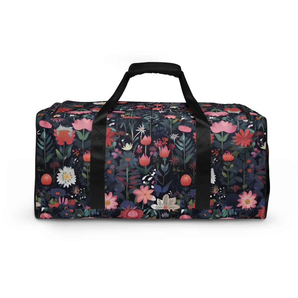 Twilight Bloom on Duffle Bag — Back print