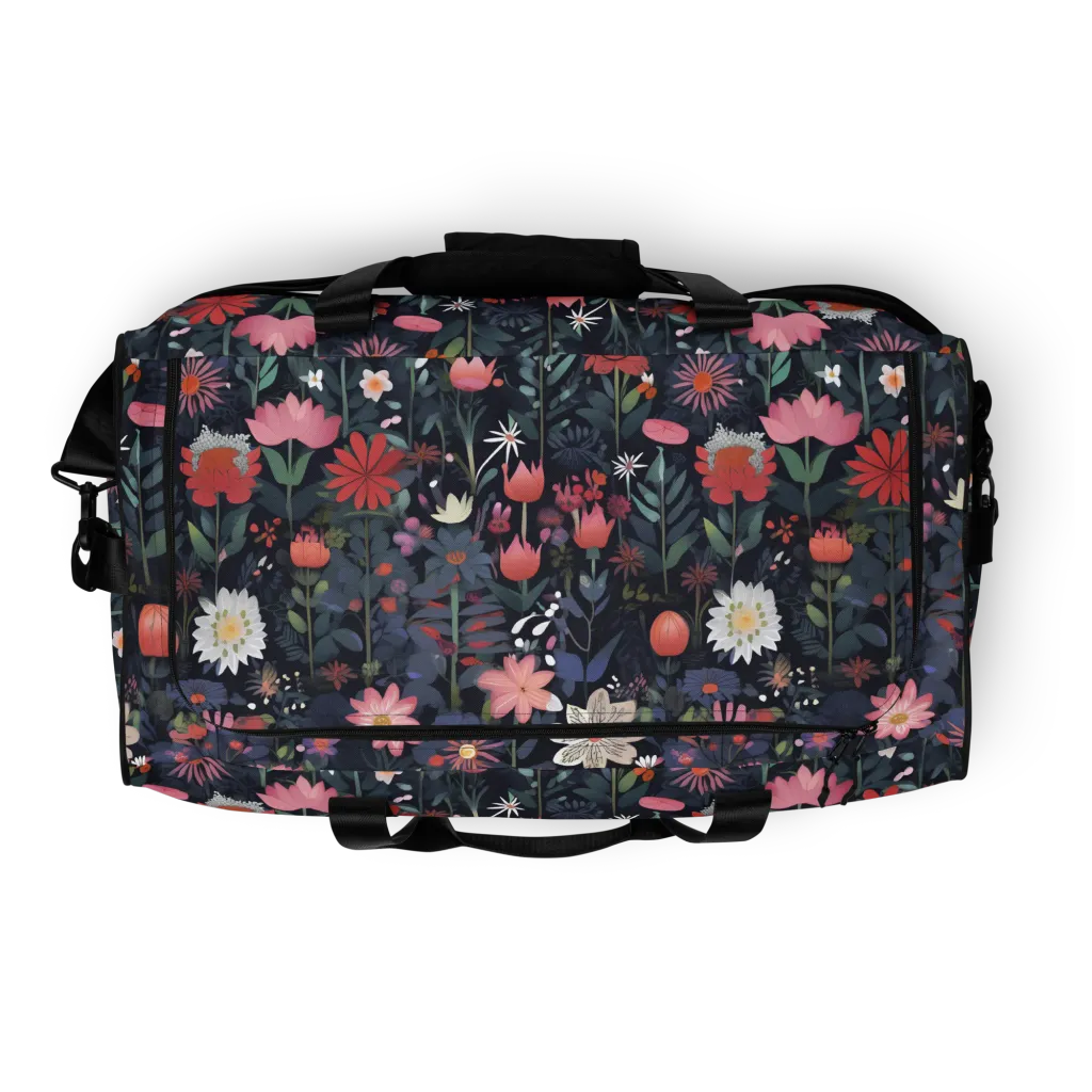 Twilight Bloom on Duffle Bag — Top print