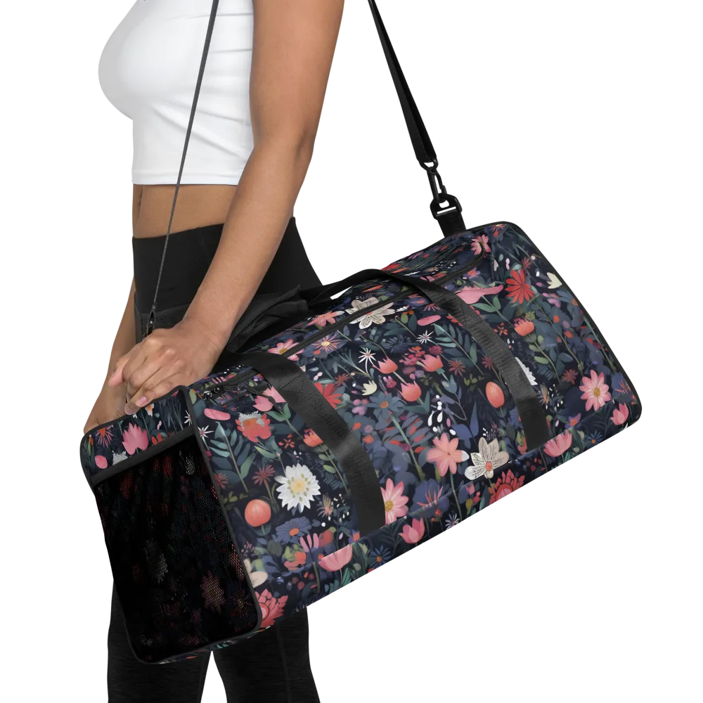 Twilight Bloom on Duffle Bag — Front