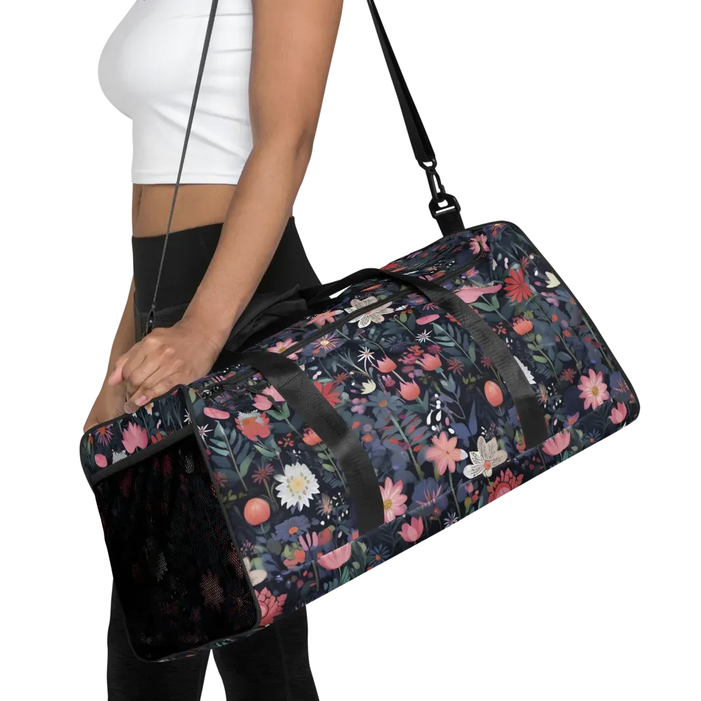 Twilight Bloom on Duffle Bag — Front