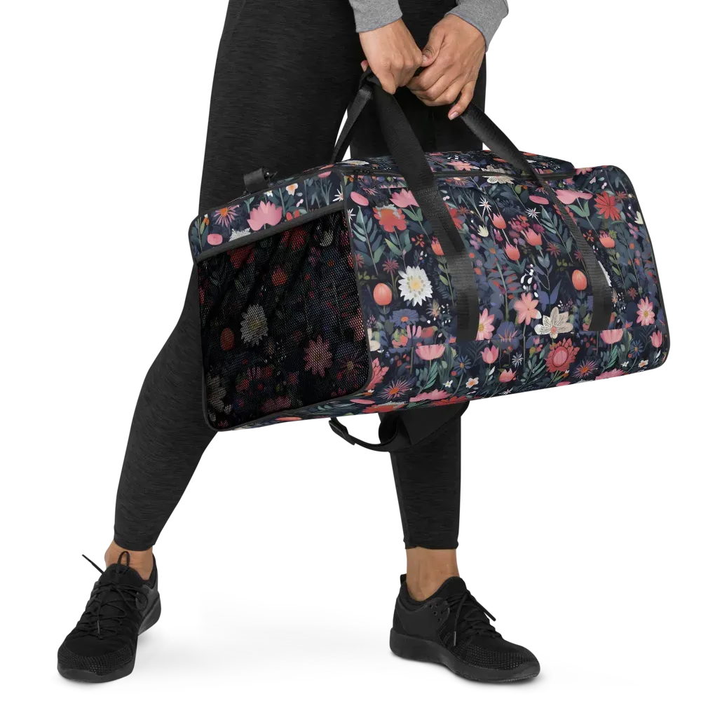 Twilight Bloom on Duffle Bag — Right Front