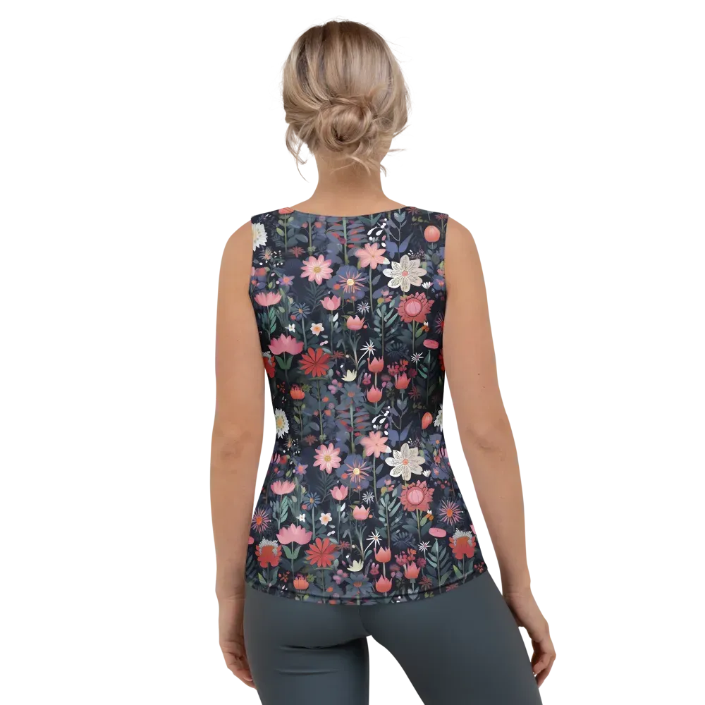 Twilight Bloom on Women's Tank Top — Back