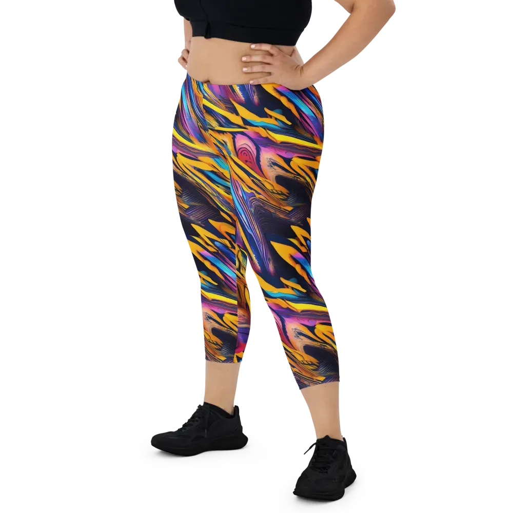 Electric Saffron on Capri Leggings — Print file
