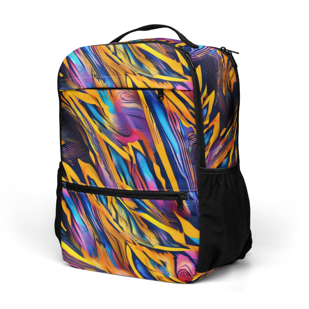 Electric Saffron on Utility Backpack — Bottom print