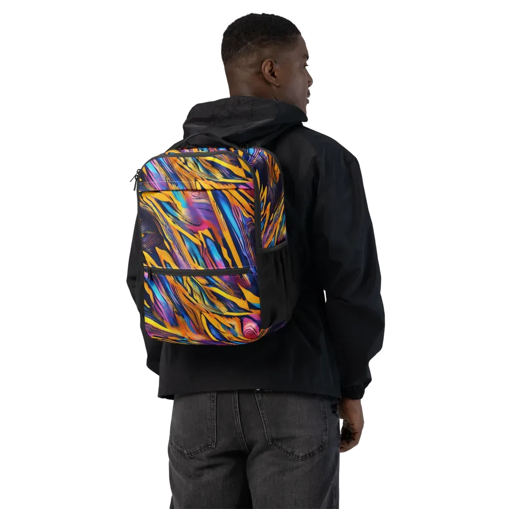 Electric Saffron on Utility Backpack — Back