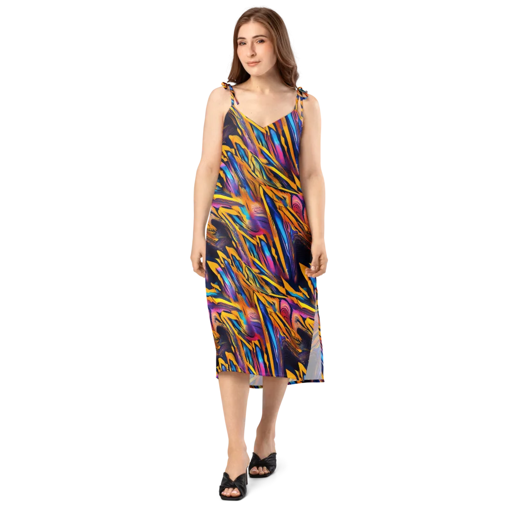 Electric Saffron on Slip Dress — Front