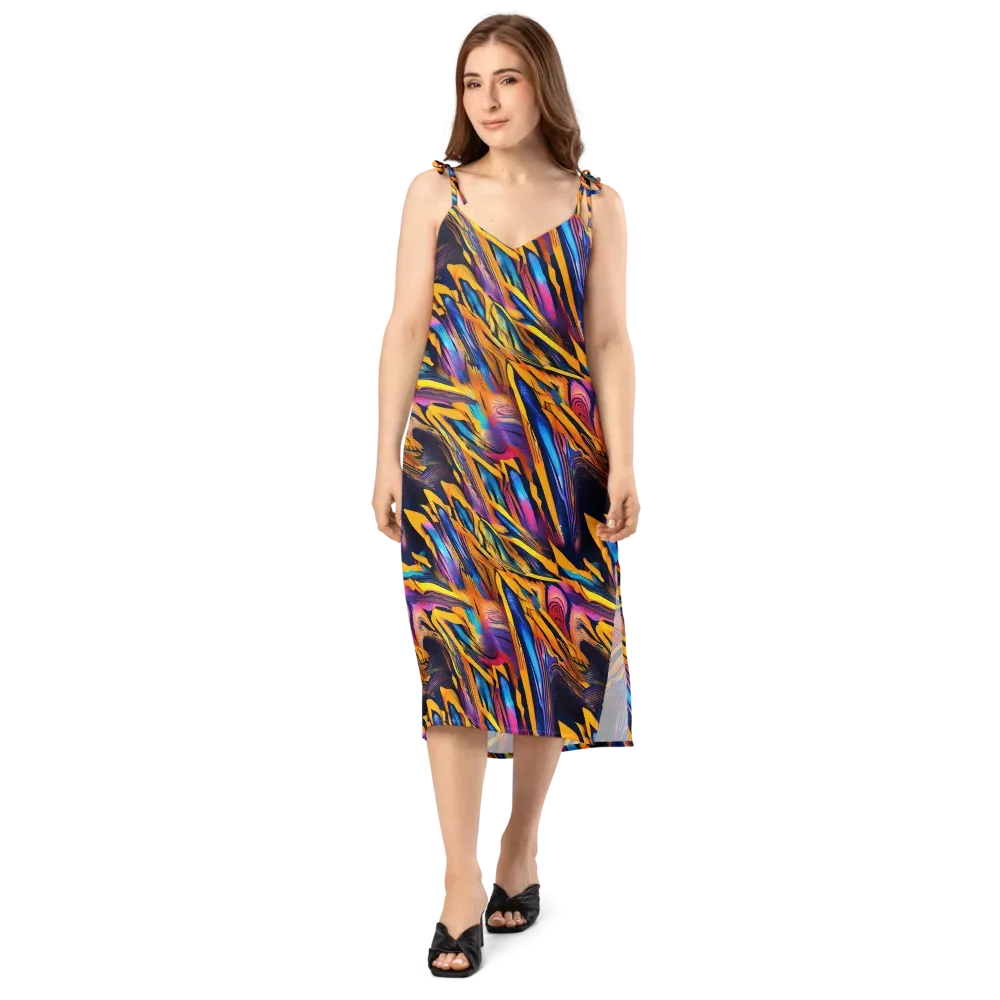 Electric Saffron on Slip Dress — Front