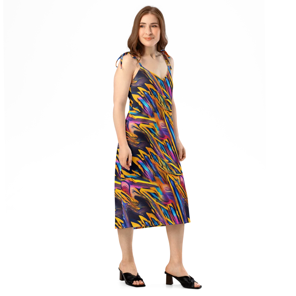 Electric Saffron on Slip Dress — Right Front
