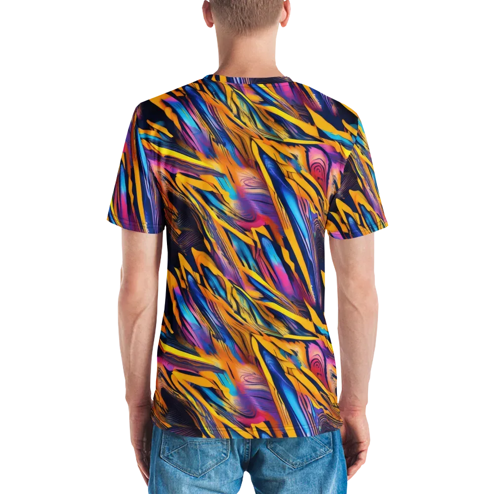 Electric Saffron on Men's Crew Neck T-Shirt — Back