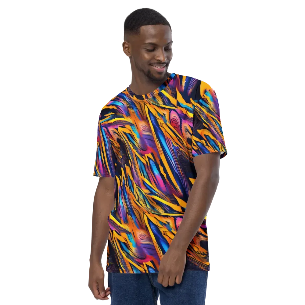 Electric Saffron on Men's Crew Neck T-Shirt — Back print