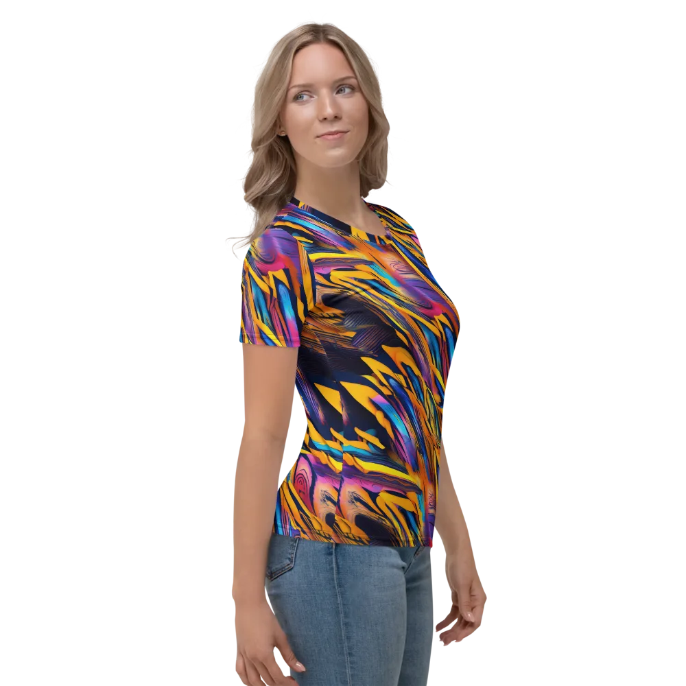 Electric Saffron on Women's Crew Neck T-Shirt — Back print