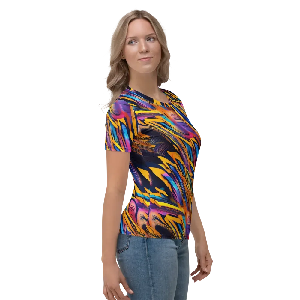 Electric Saffron on Women's Crew Neck T-Shirt — Back print