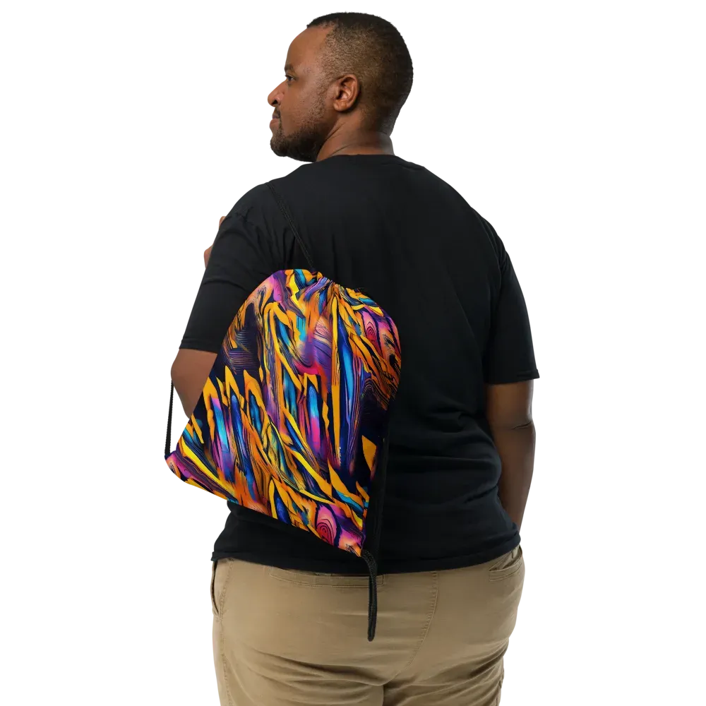 Electric Saffron on Drawstring Bag — Print file