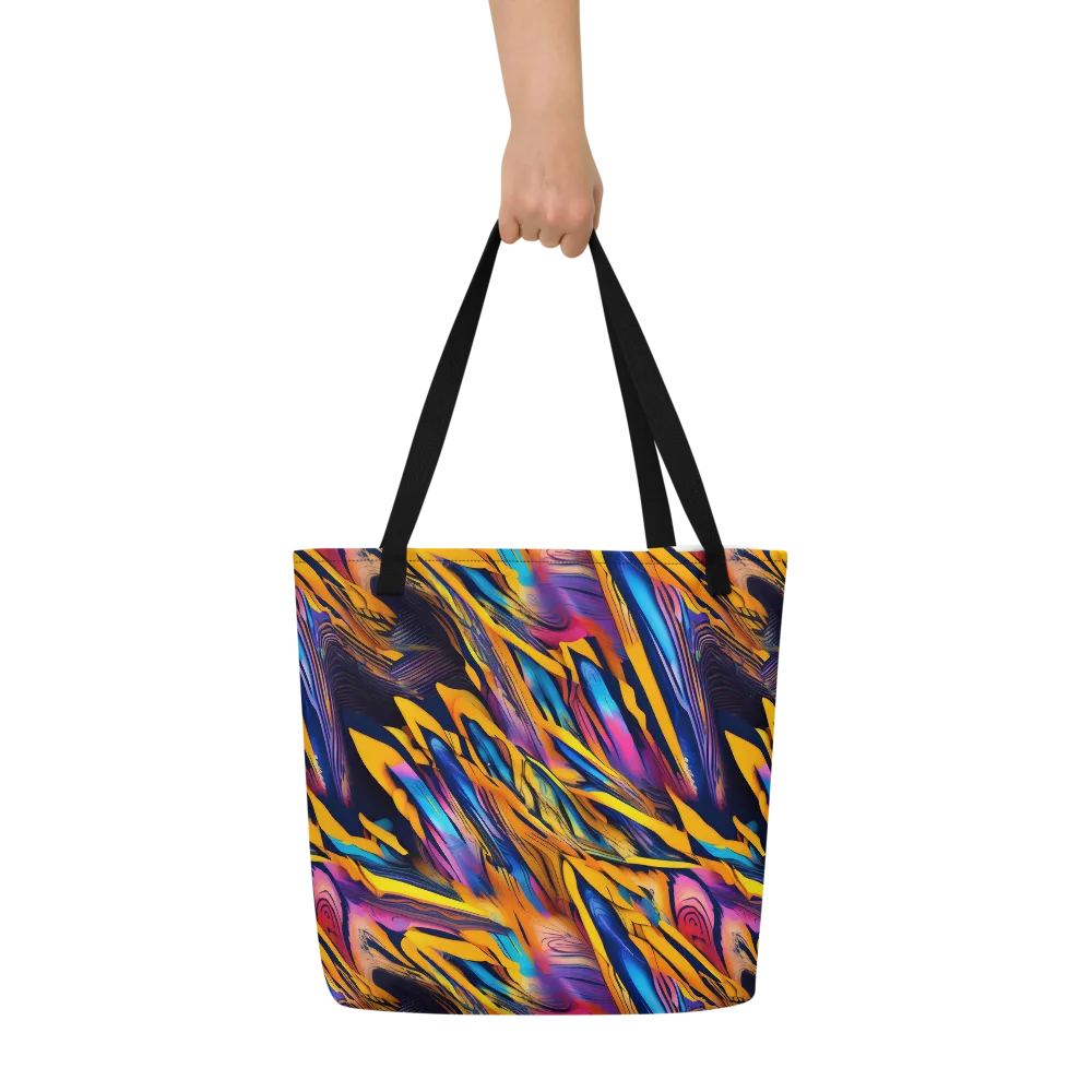 Electric Saffron on Large Tote Bag W/ Pocket — Print file