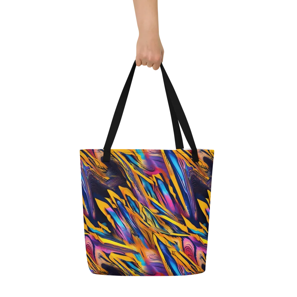 Electric Saffron on Large Tote Bag W/ Pocket — Print file