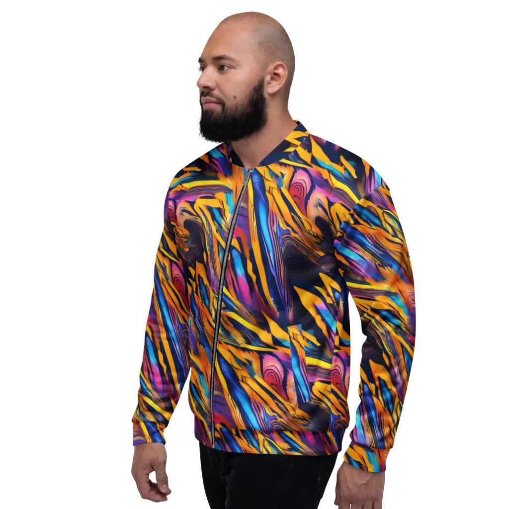 Electric Saffron on Bomber Jacket — Left