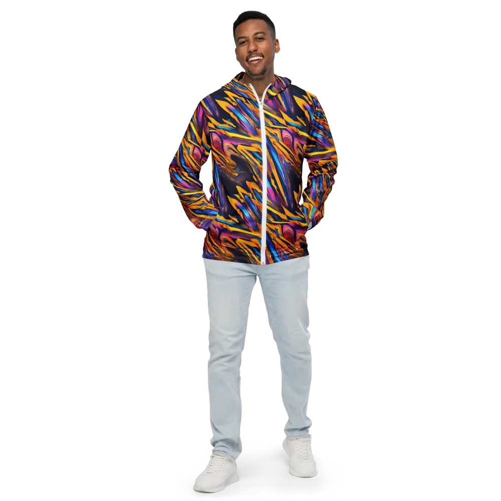 Electric Saffron on Men's Windbreaker — Front