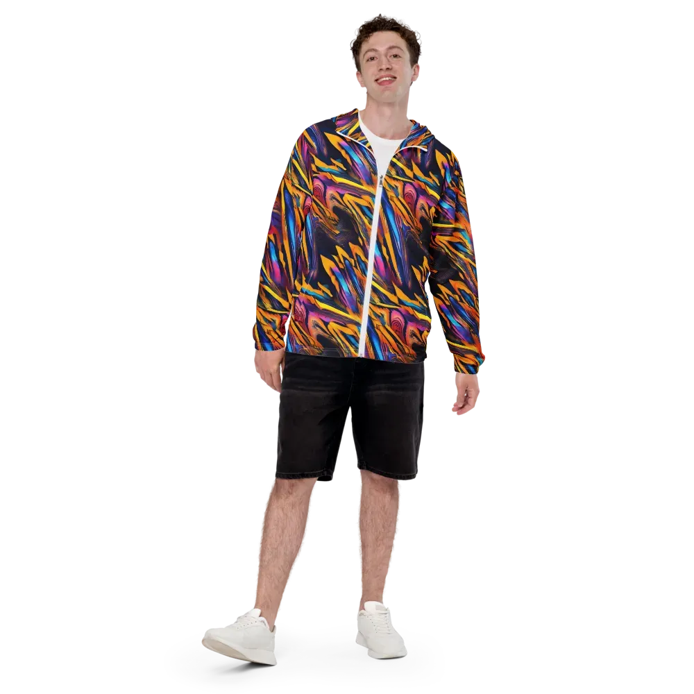 Electric Saffron on Men's Windbreaker — Back print