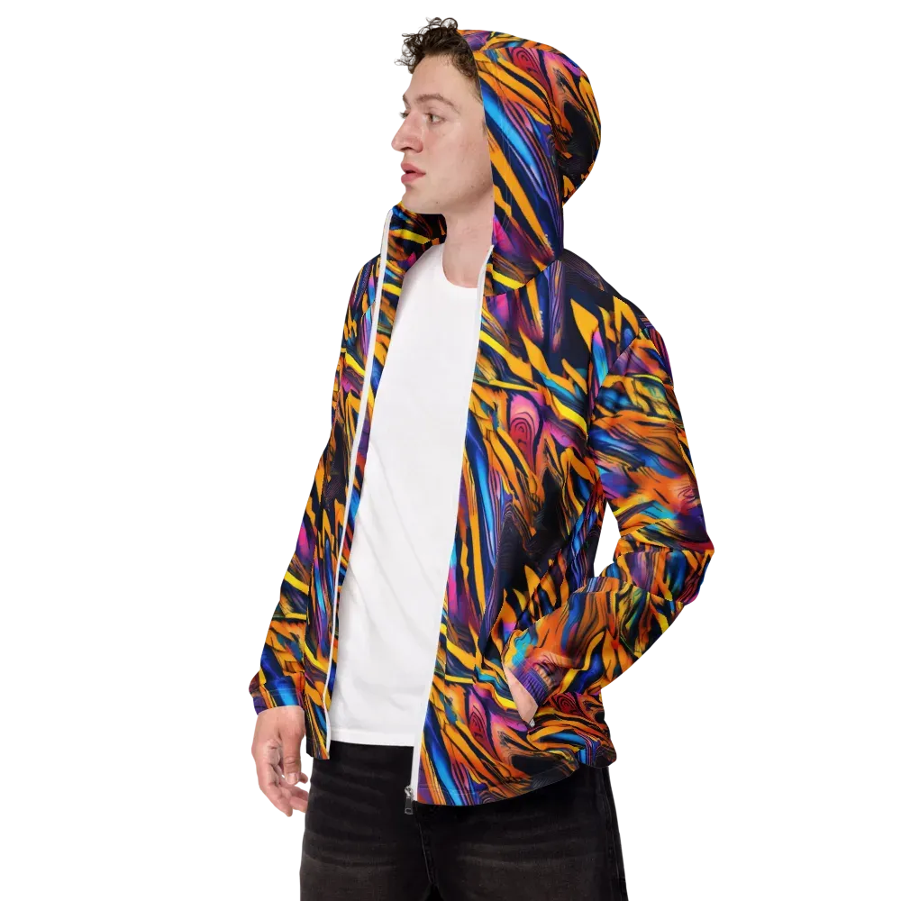 Electric Saffron on Men's Windbreaker — Left Front