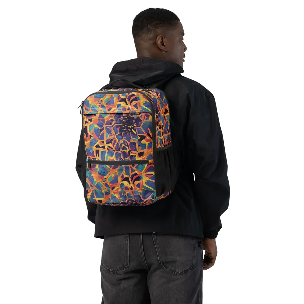 Saffron Circuit on Utility Backpack — Back