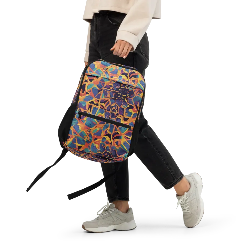 Saffron Circuit on Utility Backpack — Front 2